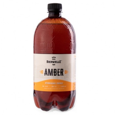 Купи Пиво "Amber" ячмінне 1 л. Світле Пластик з доставкою по місту