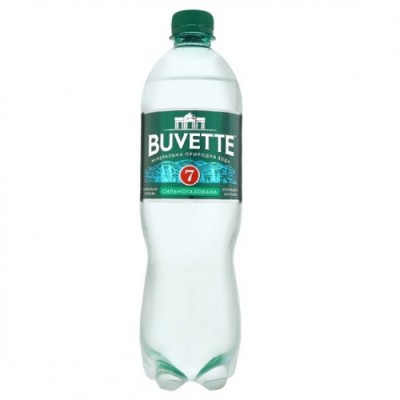 Мінеральна вода "Buvette №7" 0.75 л. Сильногазована Пластик