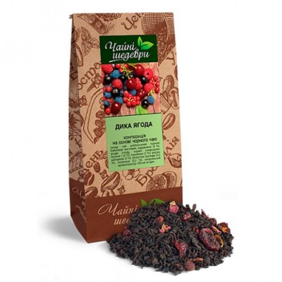 Чай "Дика Ягода" 100 г. Чорний Чай "Дика Ягода" 100 г. Чорний