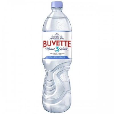 Мінеральна вода "Buvette Vitall" 1.5 л. Слабогазована Пластик