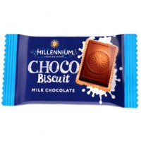 Шоколад "Millennium Choco Biscuit" з печивом 15 г. Молочний Шоколад "Millennium Choco Biscuit" з печивом 15 г. Молочний