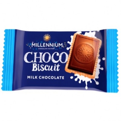 Купи Шоколад "Millennium Choco Biscuit" з печивом 15 г. Молочний з доставкою по місту