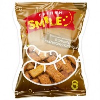 Грінки домашні "Smile" зі смаком мисливських ковбасок 70 г.