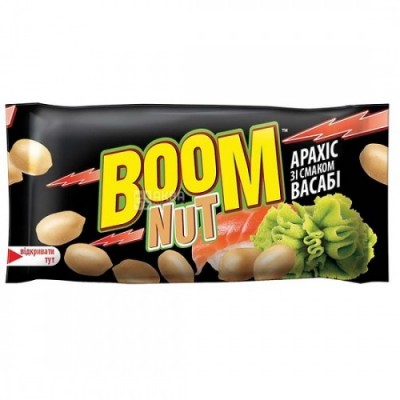 Купи Арахіс "BOOM NUT" зі смаком Васабі 30 г. Солоний з доставкою по місту