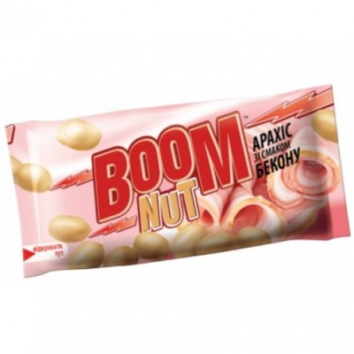 Купи Арахіс "BOOM NUT" зі смаком Бекону 30 г. Солоний з доставкою по місту