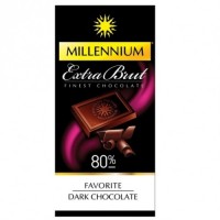 Шоколад "Millennium Favorite" Brut 80% 100 г. Чорний