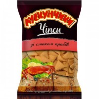 Чіпси кукурзяні 130г. зі смаком крабів Солоні Чіпси кукурзяні 130г. зі смаком крабів Солоні