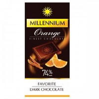 Шоколад "Millennium Favorite" з апельсином 100 г. Чорний Шоколад "Millennium Favorite" з апельсином 100 г. Чорний