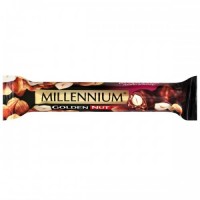 Шоколад Millennium "Golden Nut" з начинкою і цільними горіхами 40 г. Чорний Шоколад Millennium "Golden Nut" з начинкою і цільними горіхами 40 г. Чорний