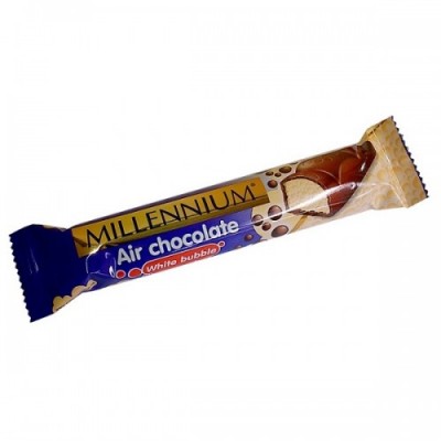 Шоколад Millennium "Air Chocolate White bubble" 32 г. Молочний Шоколад Millennium "Air Chocolate White bubble" 32 г. Молочний