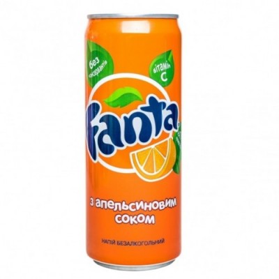 Купи Напій "Fanta Orange" 0,33 л. Сильногазований З/Б з доставкою по місту