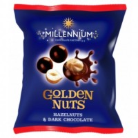 Драже MILLENNIUM "Фундук в молочному шоколаді" 100 г. Драже MILLENNIUM "Фундук в молочному шоколаді" 100 г.